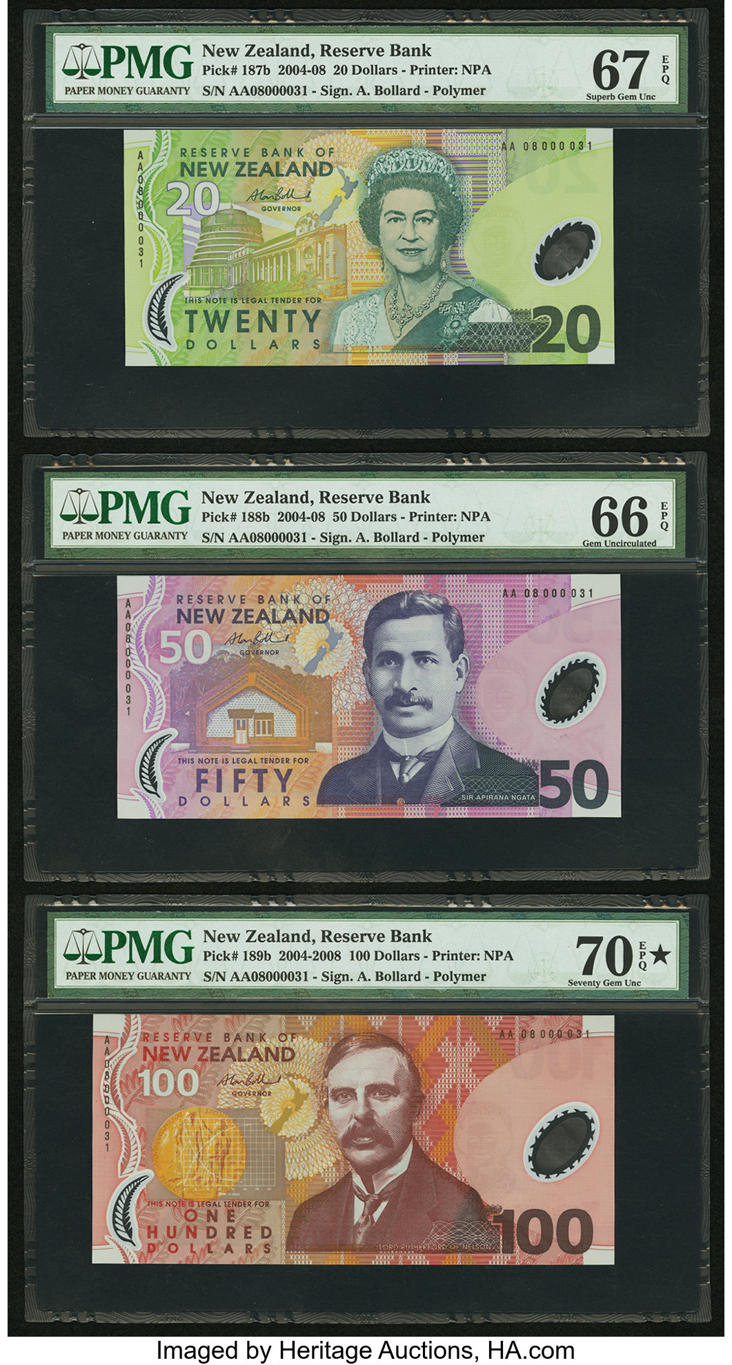 image for: New Zealand  100 dollars (B135as)