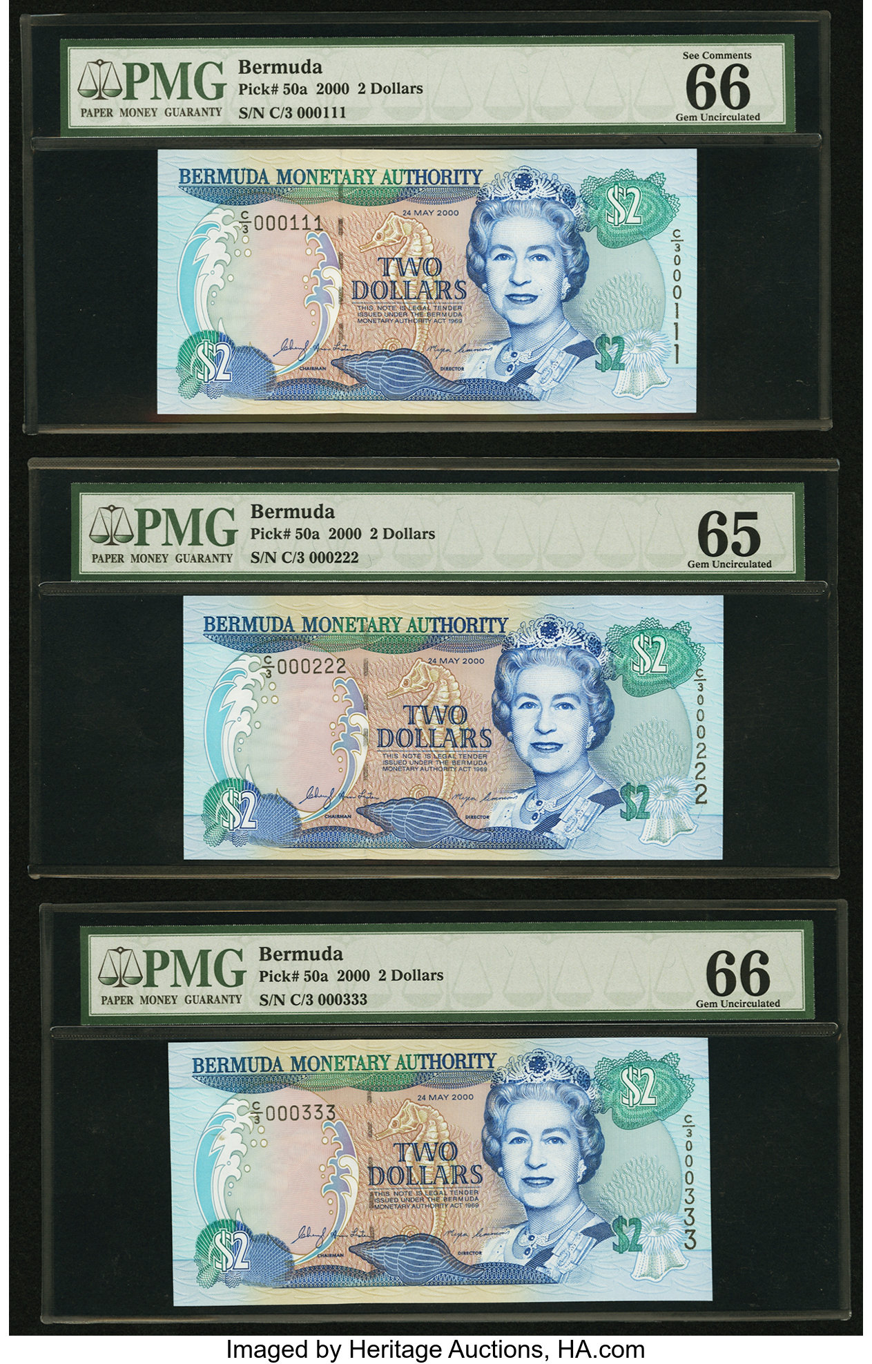 image for: Bermuda  2 dollars (B222a)
