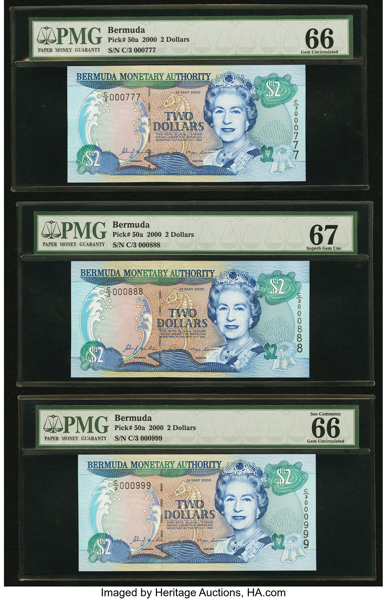image for: Bermuda  2 dollars (B222a)