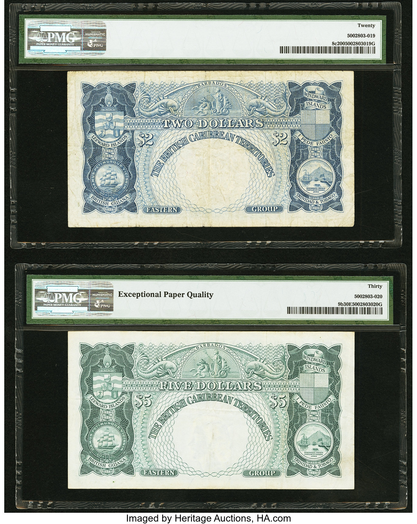image for: British Caribbean Territories  2 dollars(B108g)