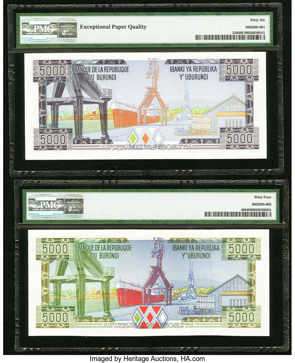 image for: Burundi  5,000 francs (B221as1)