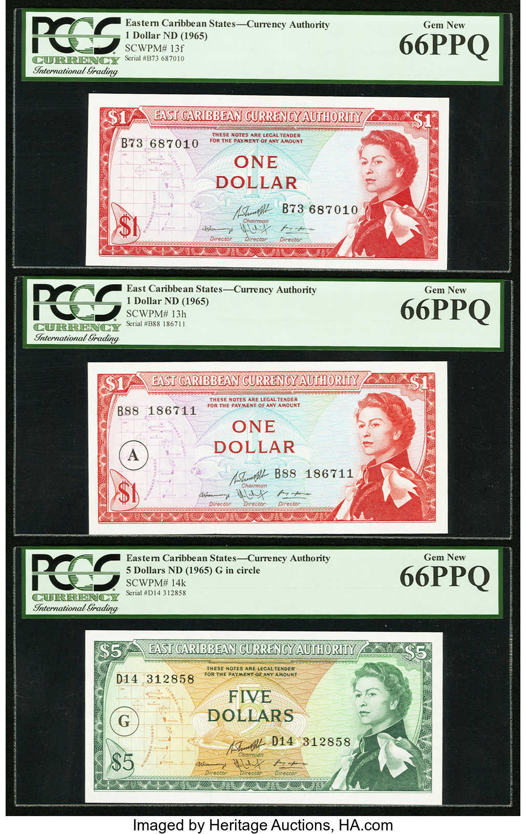 image for: East Caribbean States  1 dollar (B101ck)