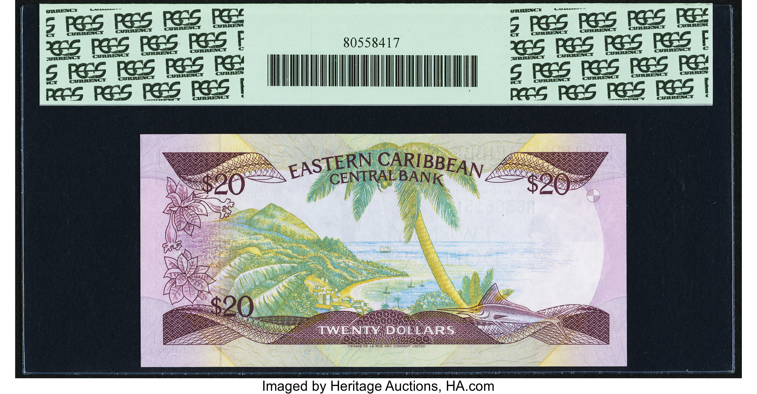 image for: East Caribbean States  20 dollars (B203k)