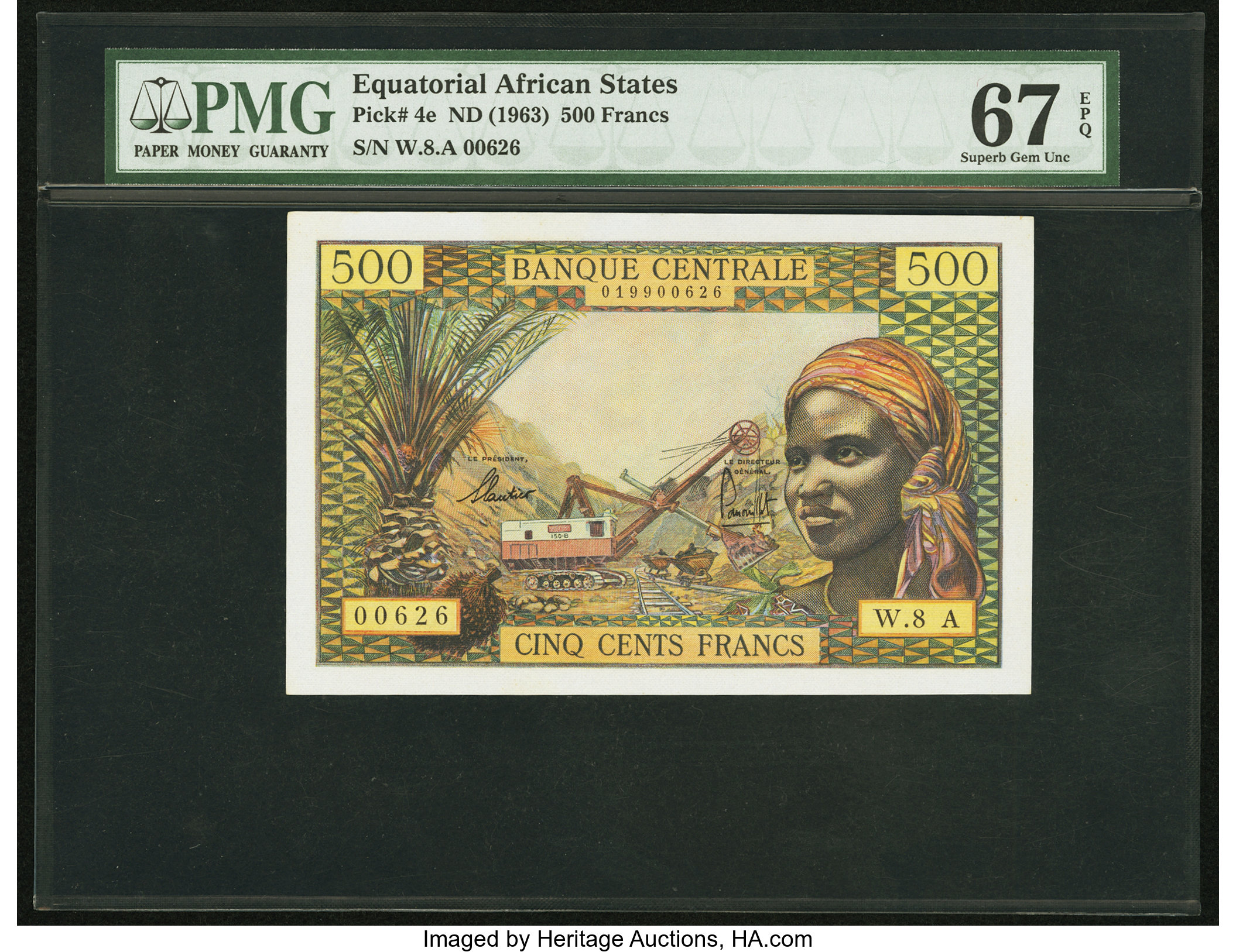 image for: Equatorial African States  500 francs(B202c)