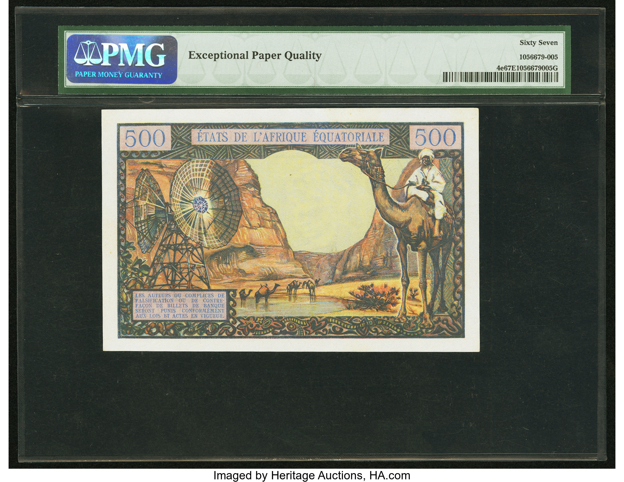 image for: Equatorial African States  500 francs(B202f)