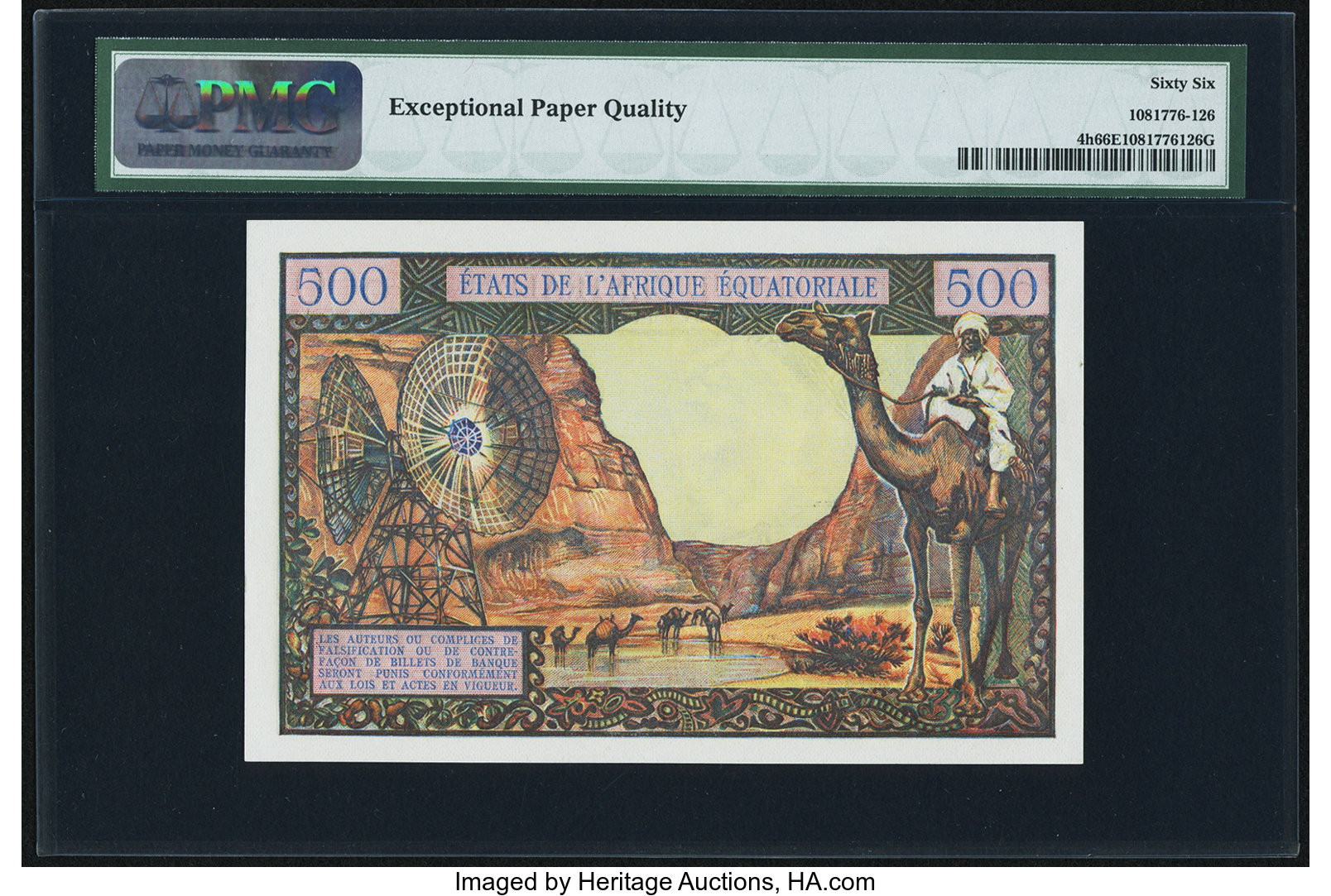 image for: Equatorial African States  500 francs(B202d)