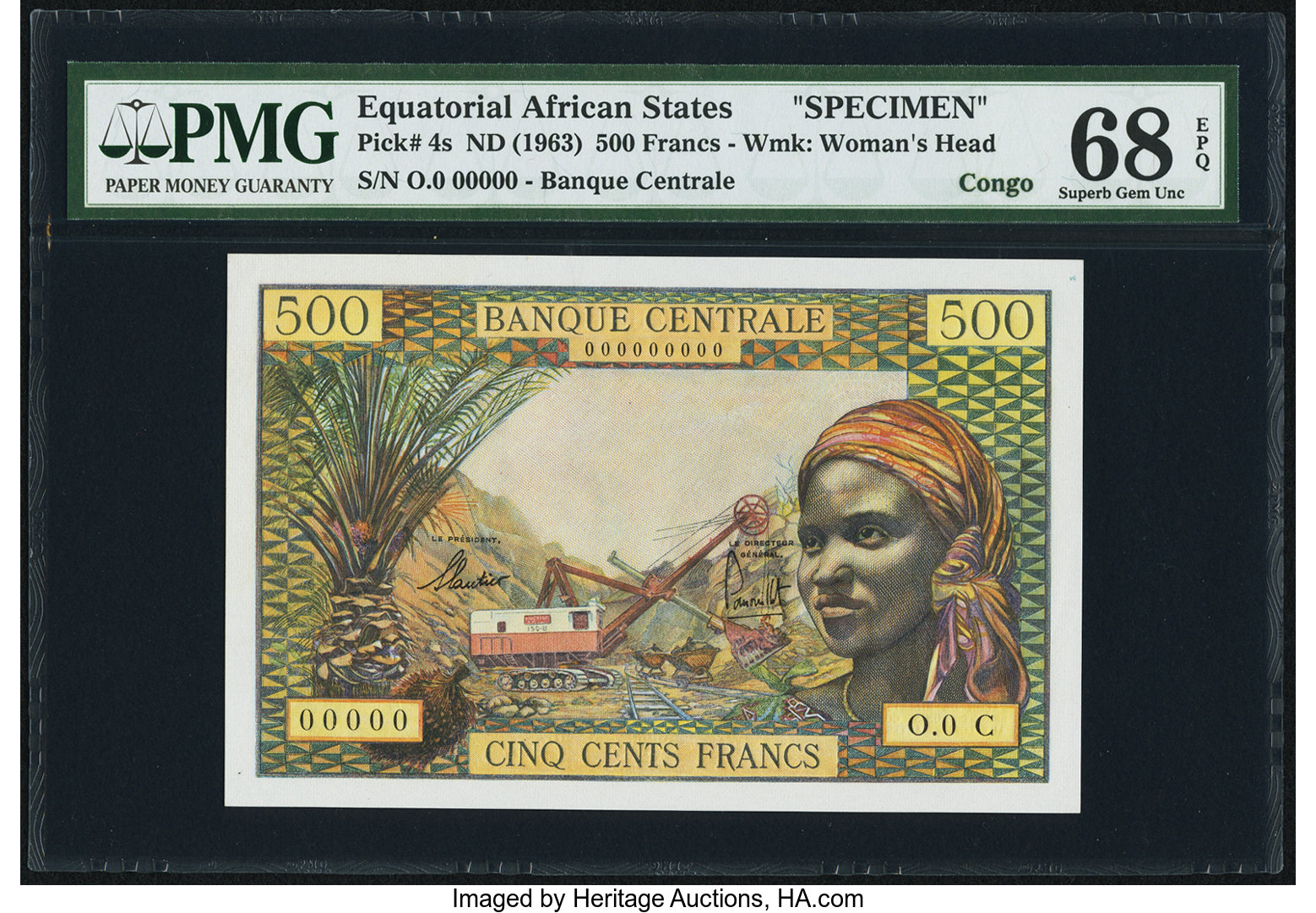 image for: Equatorial African States  500 francs(B202f)