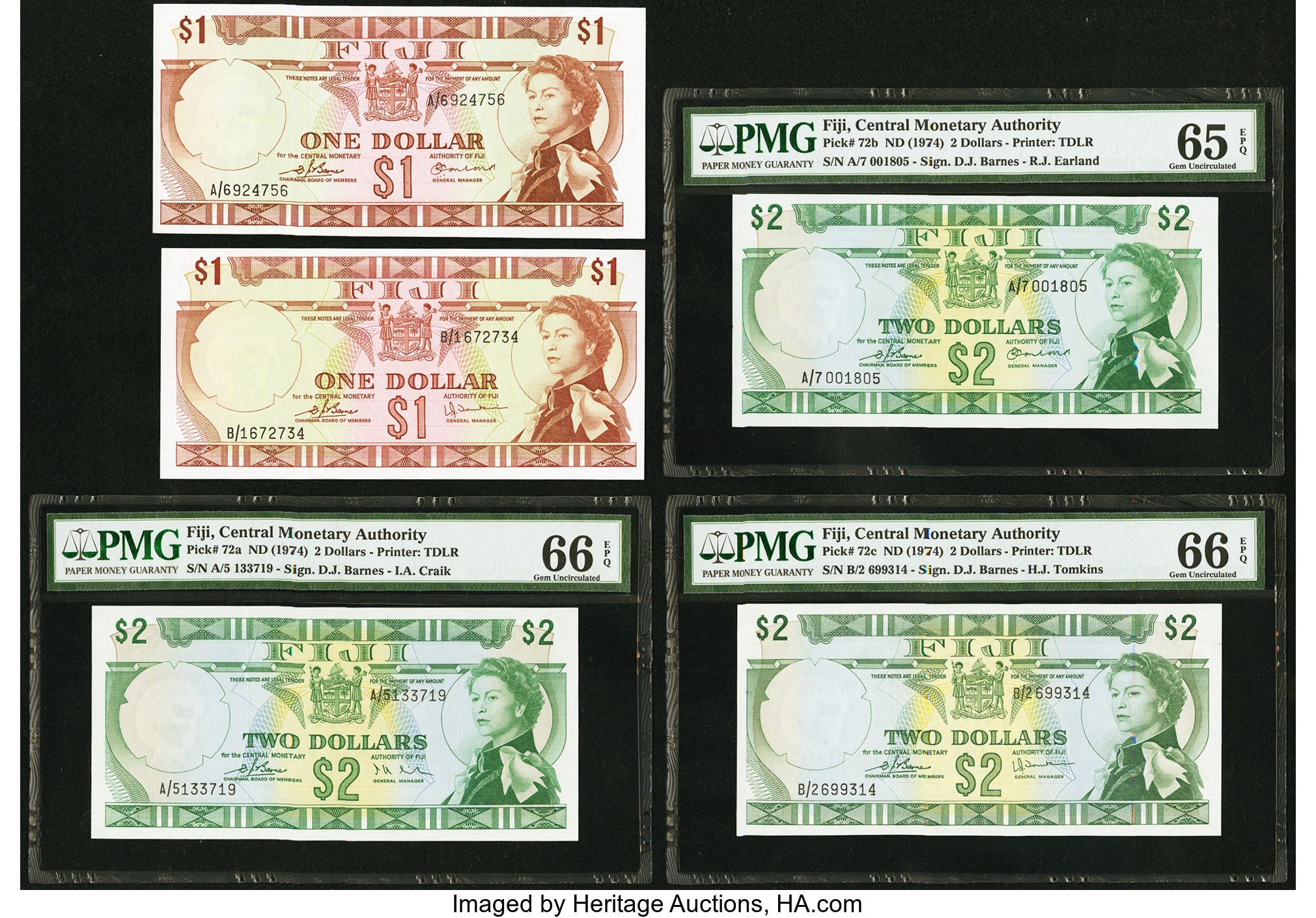 image for: Fiji  2 dollars (B403b)