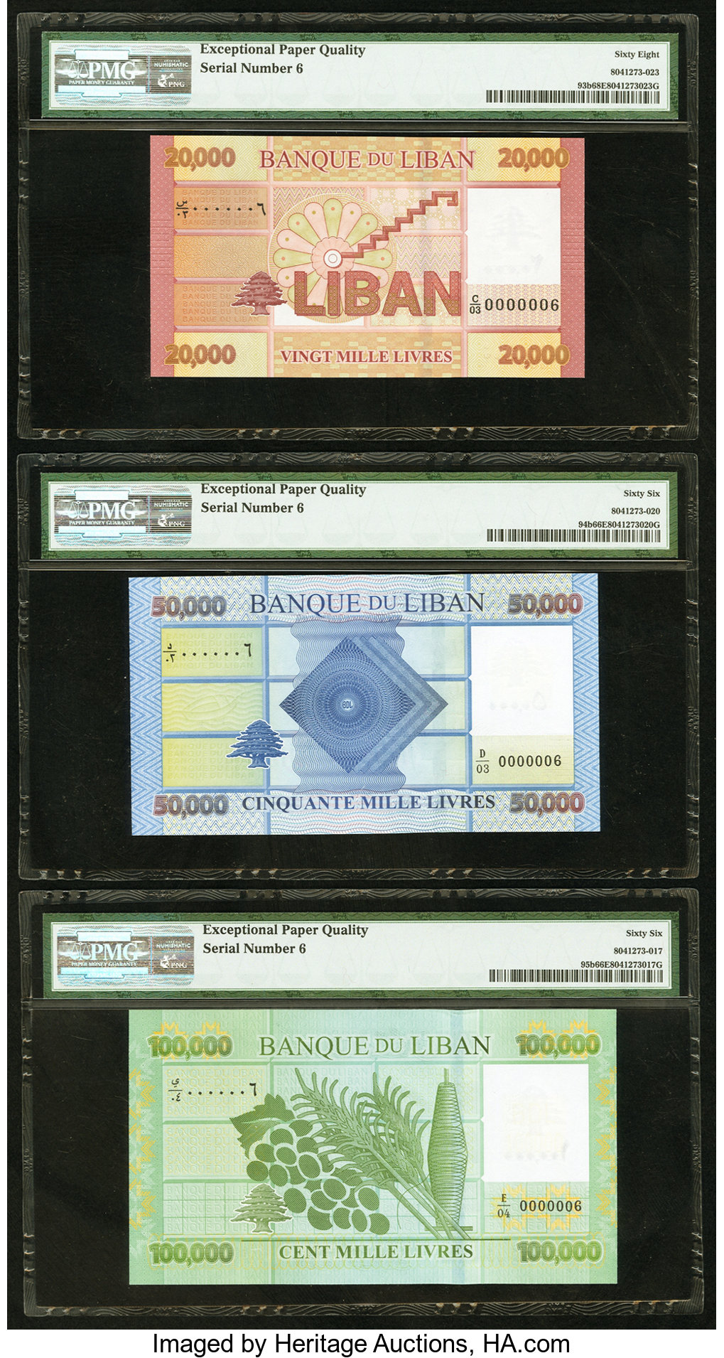 image for: Lebanon  50,000 livres (pounds) (B545a)