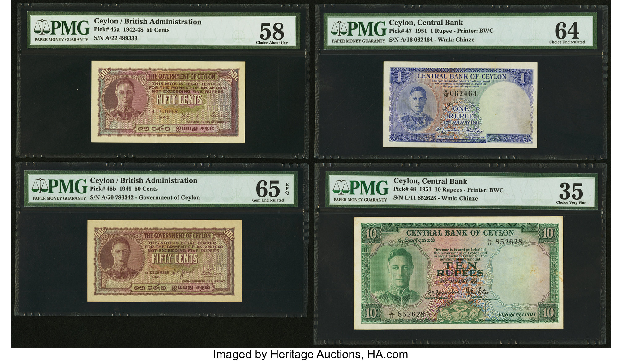 image for: Ceylon  10 rupees(B302a)