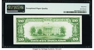 image for: Fr. 2050-J $20 1928 Federal Reserve Note. PMG Gem Uncirculated 65 EPQ....
