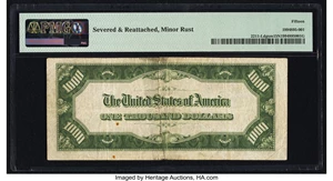 image for: Fr. 2211-L $1,000 1934 Mule Federal Reserve Note. PMG Choice Fine 15 Net....
