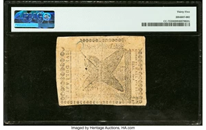 image for: Continental Currency April 11, 1778 $5 PMG Choice Very Fine 35....