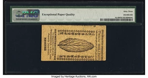 image for: New Jersey June 22, 1756 12s PMG Choice Uncirculated 63 EPQ....