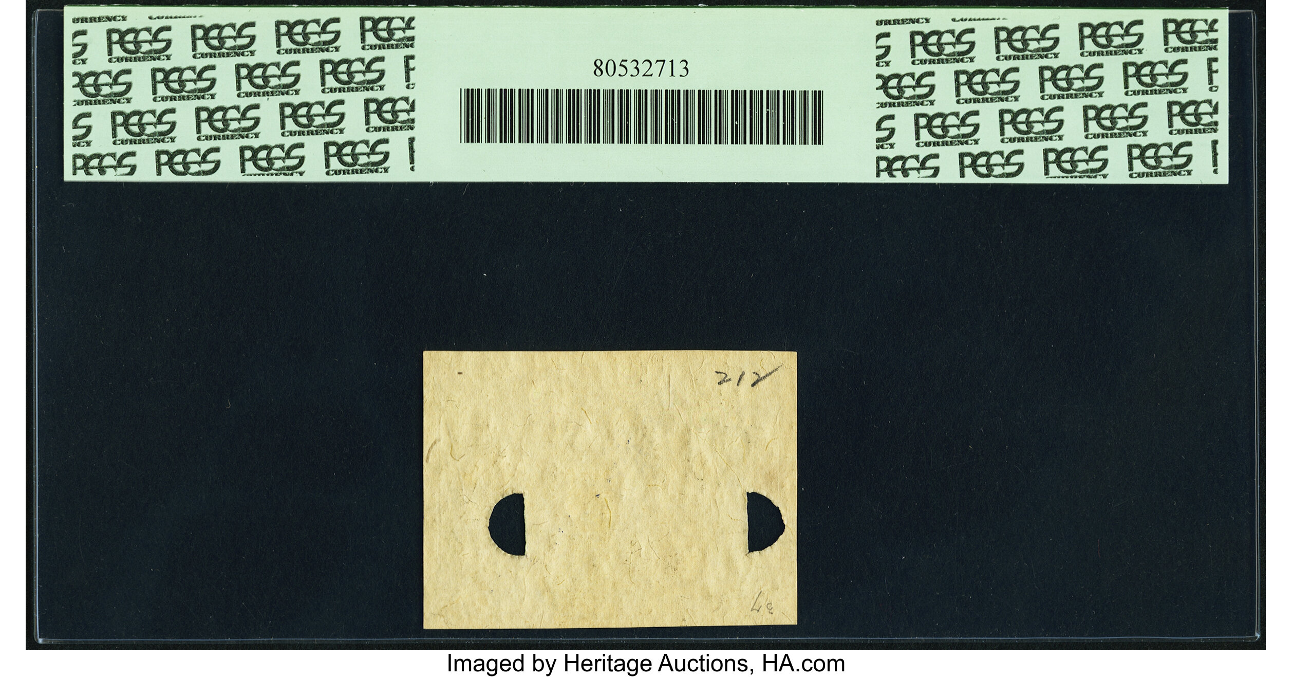 image for: Milton 2E10F.2a 10¢ Fiber Paper Second Issue Experimental Face PCGS Gem New 66PPQ, 2 POCs....