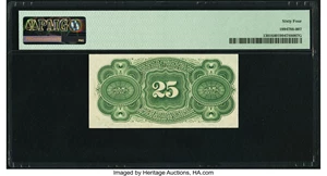 image for: Fr. 1301 25¢ Fourth Issue PMG Choice Uncirculated 64....