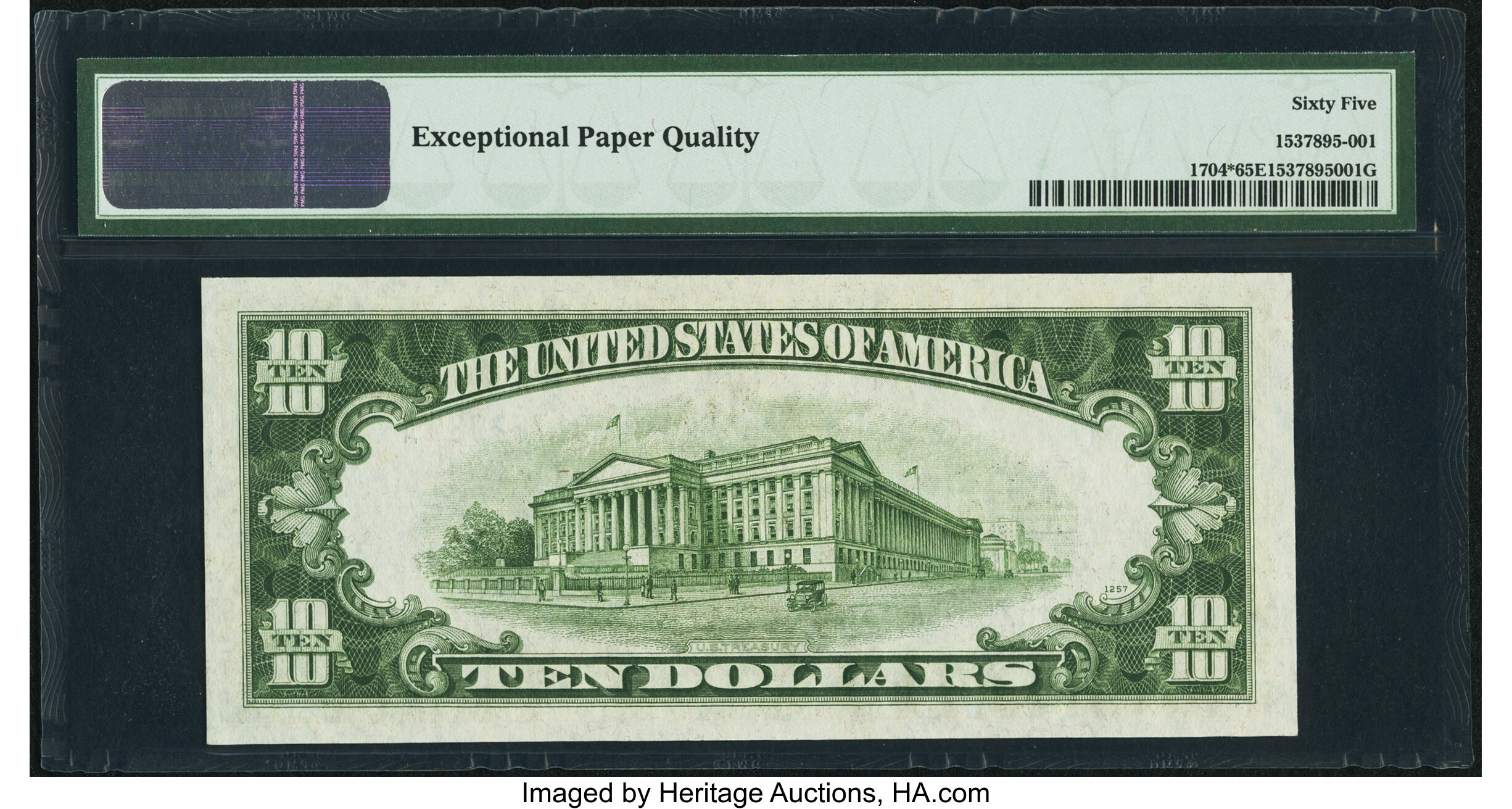 image for: Fr. 1704* $10 1934C Silver Certificate Star. PMG Gem Uncirculated 65 EPQ....