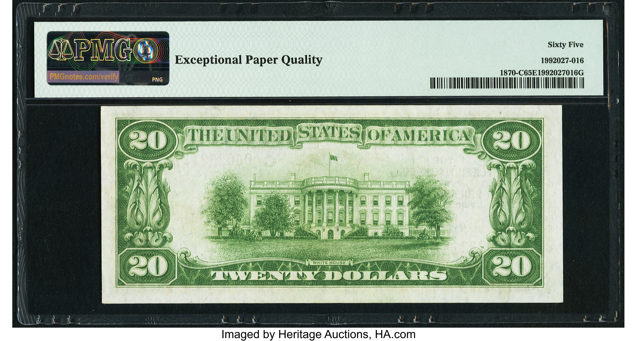 image for: Fr. 1870-C $20 1929 Federal Reserve Bank Note. PMG Gem Uncirculated 65 EPQ....