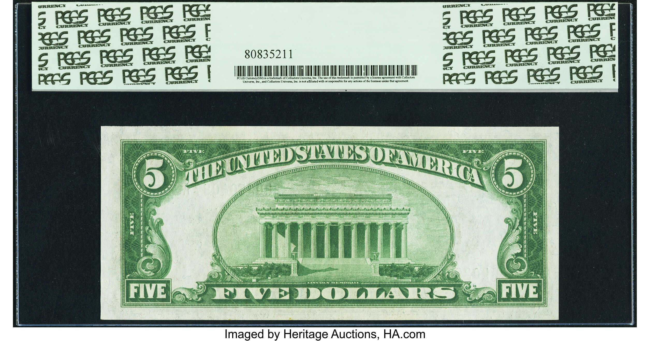 image for: Fr. 1950-L $5 1928 Federal Reserve Note. PCGS Gem New 65PPQ....