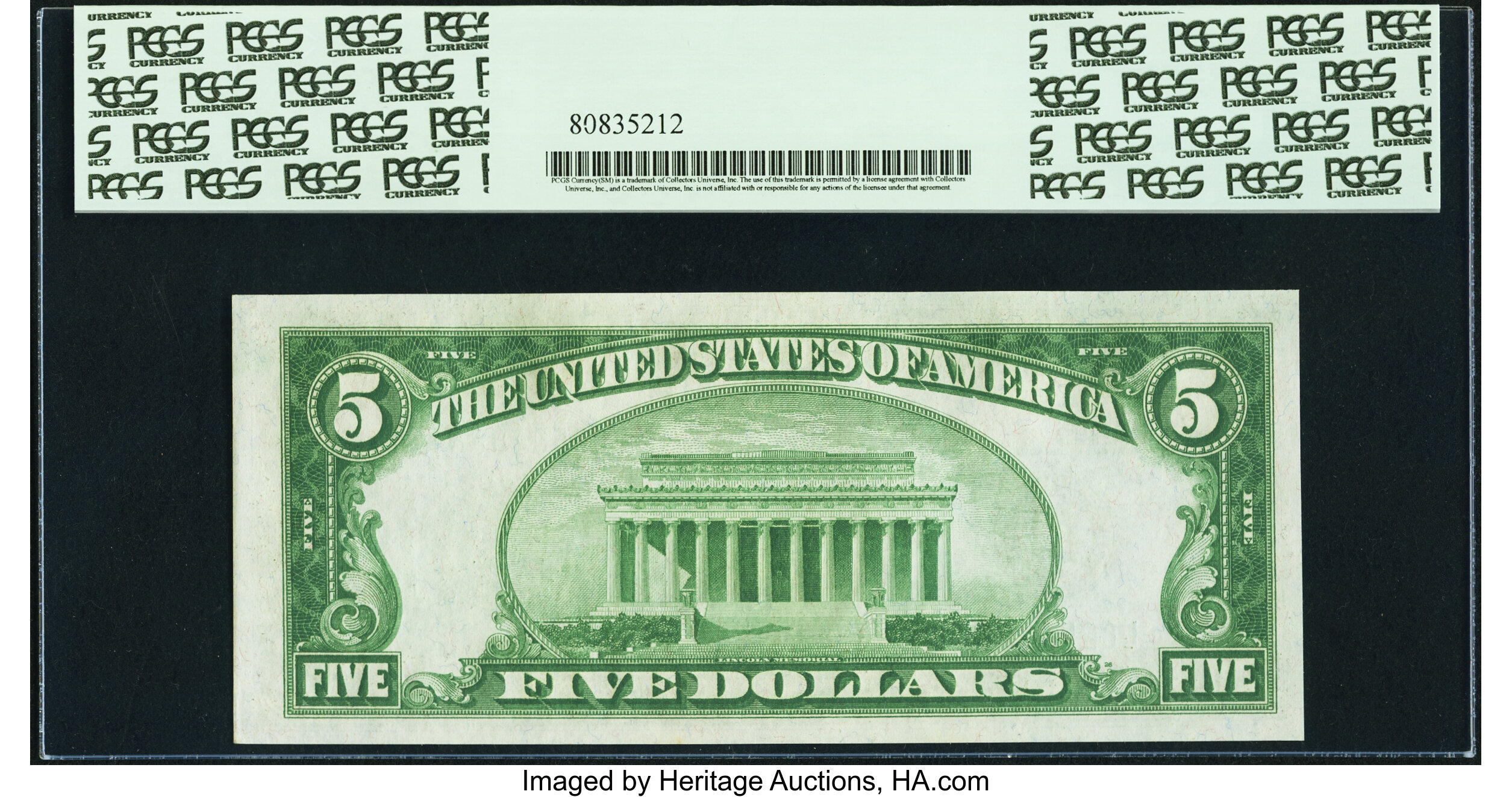 image for: Fr. 1950-L $5 1928 Federal Reserve Note. PCGS Very Choice New 64....