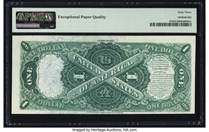image for: Fr. 27 $1 1878 Legal Tender PMG Choice Uncirculated 63 EPQ....