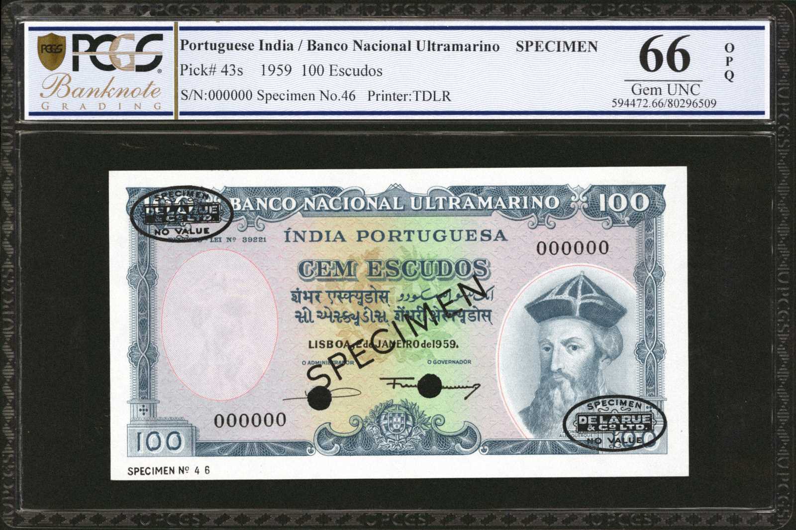 image for: Portuguese India  60 escudos(B331as2)