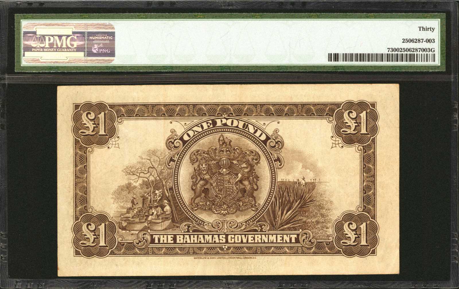 image for: Bahamas  1 pound(B107a)