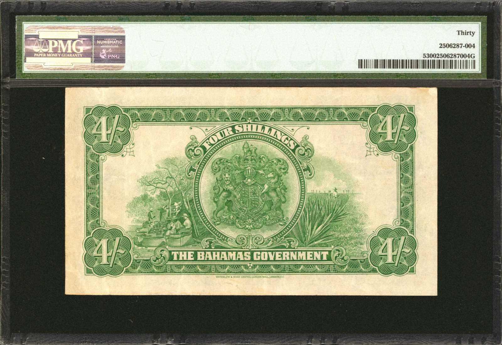 image for: Bahamas  4 shillings(B105a)