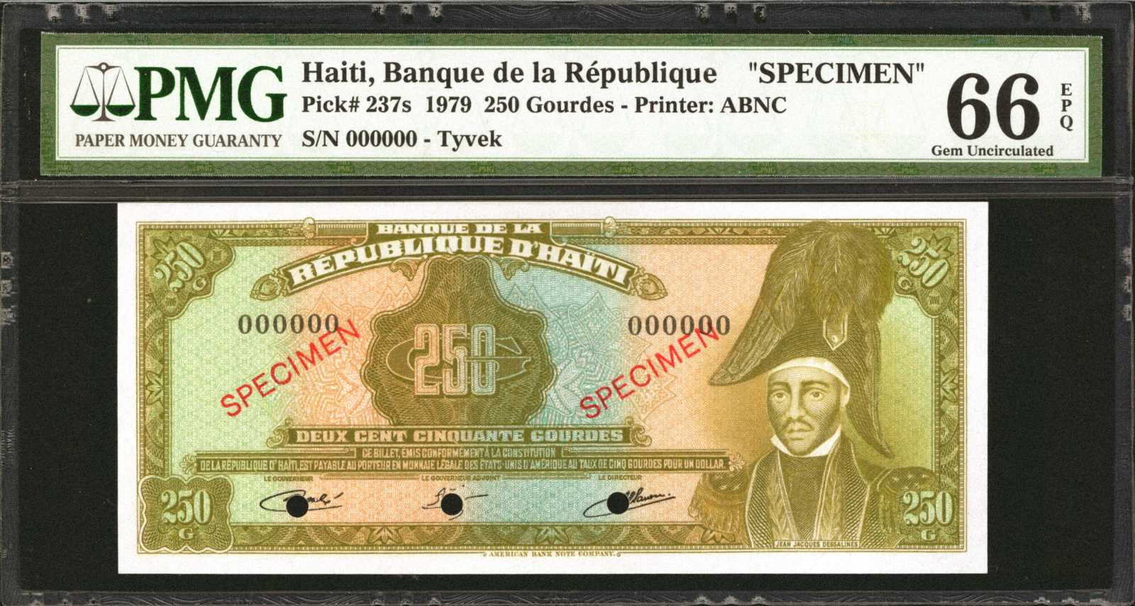 image for: Haiti  250 gourdes (B810a)
