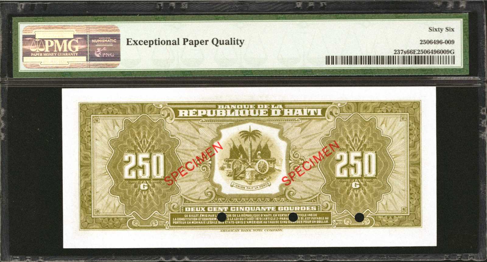image for: Haiti  250 gourdes (B810as)