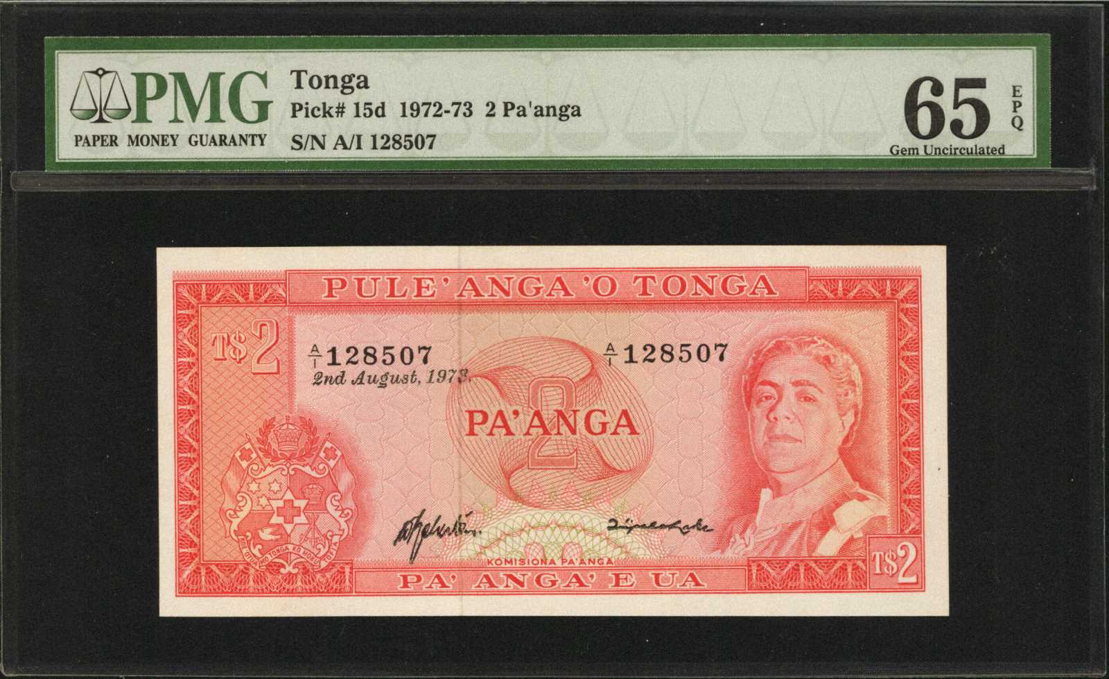 image for: Tonga  2 pa?anga(B115b)