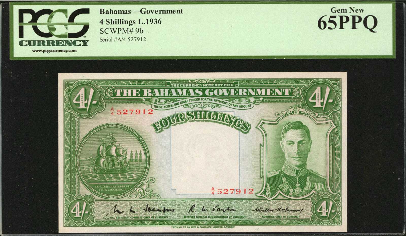 image for: Bahamas  4 shillings(B108c)