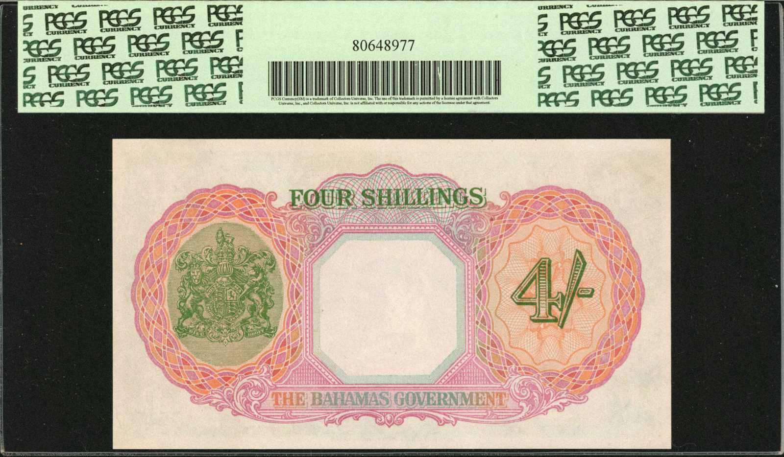 image for: Bahamas  4 shillings(B108es)