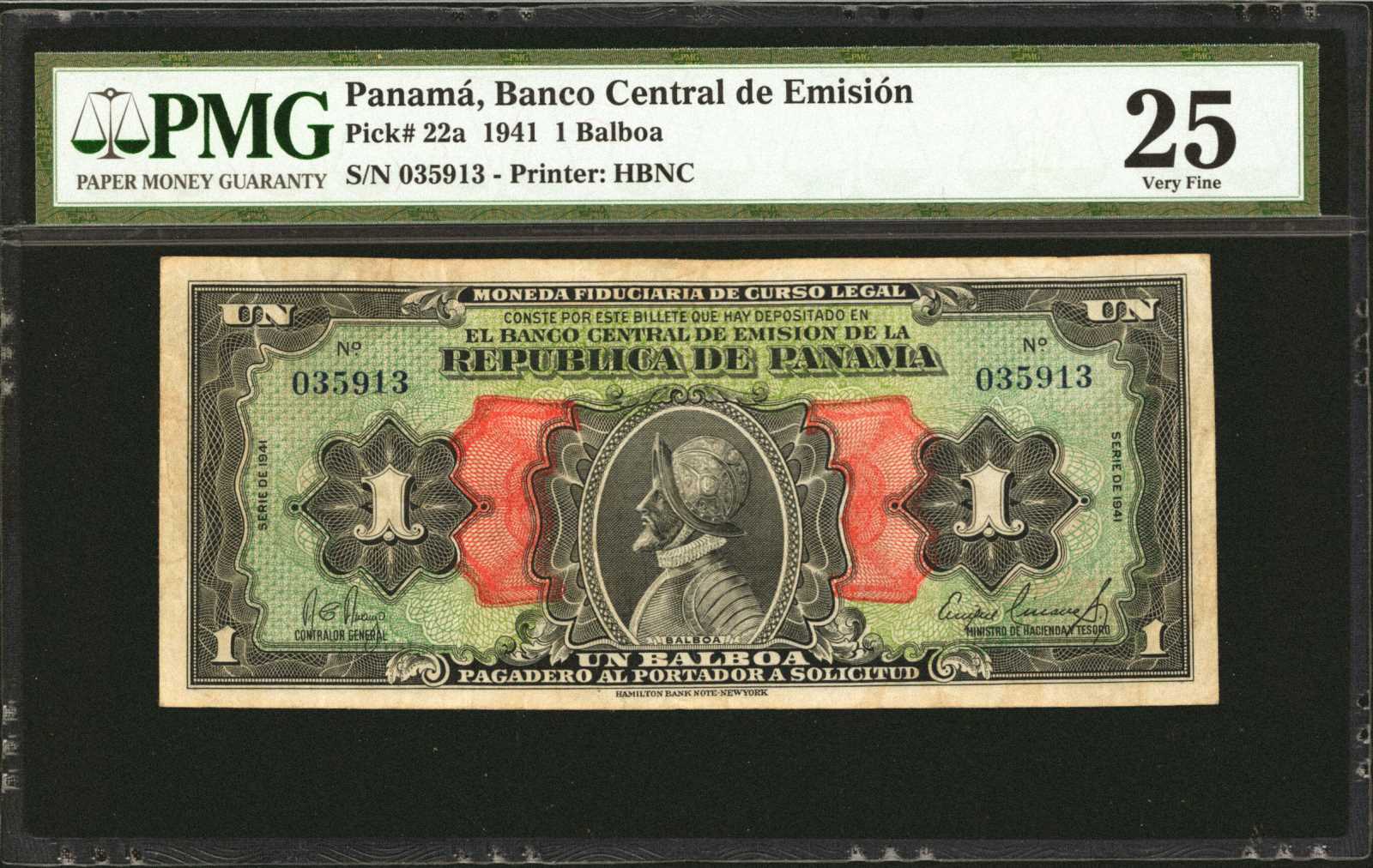 image for: Panama  1 balboa (B201a)