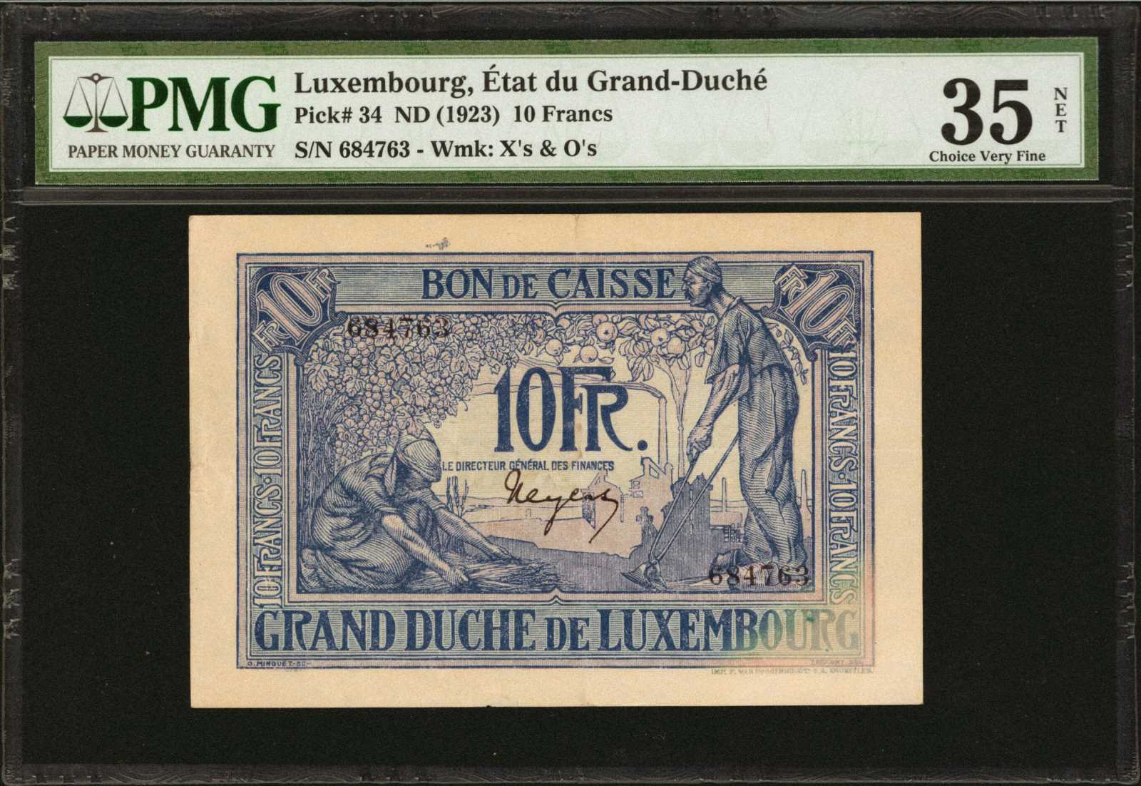 image for: Luxembourg  10 francs (B316a)