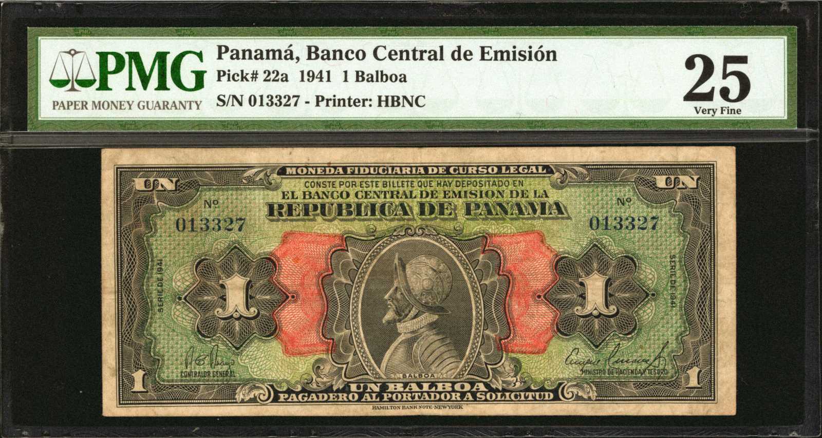 image for: Panama  1 balboa (B201a)