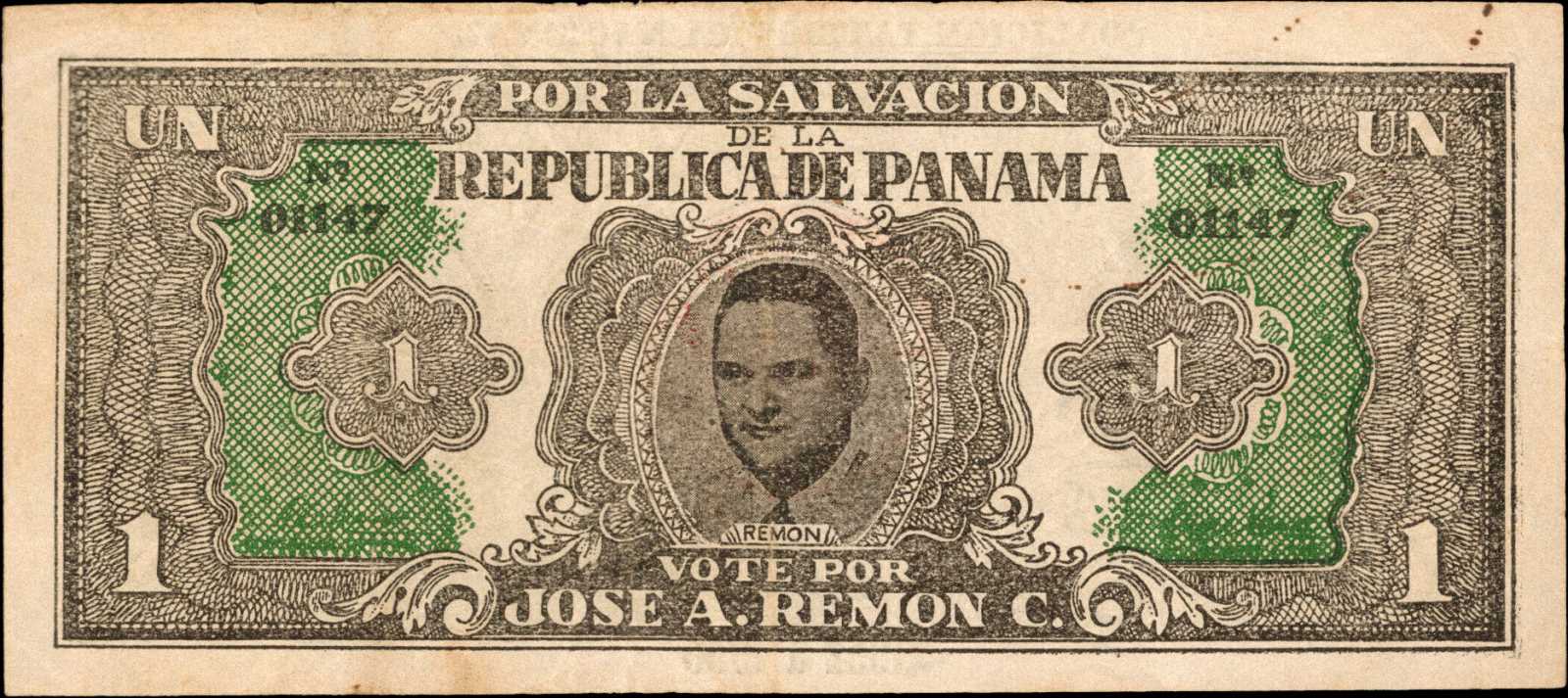 image for: Panama  1 balboa (B201as)