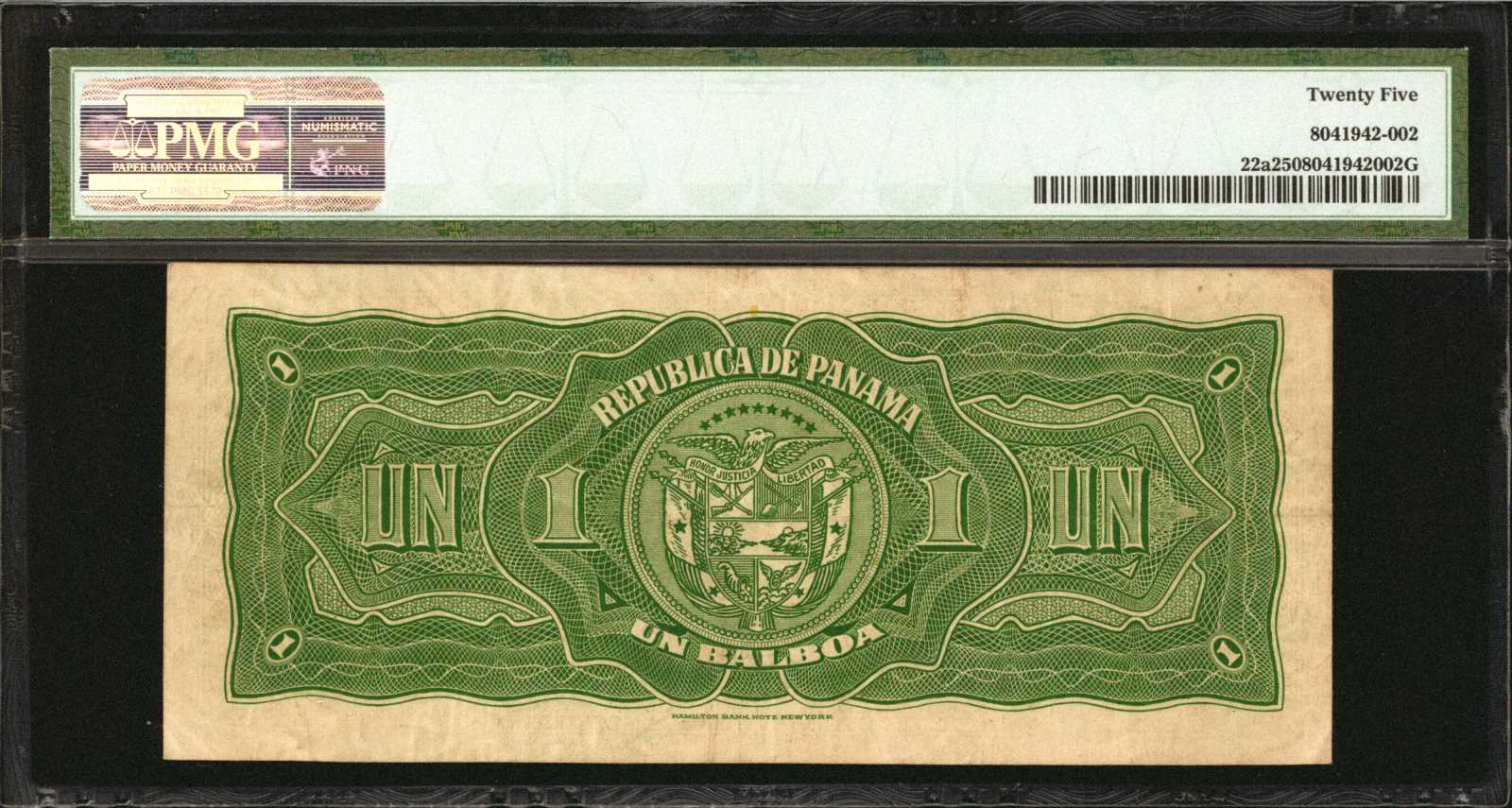 image for: Panama  1 balboa (B201a)