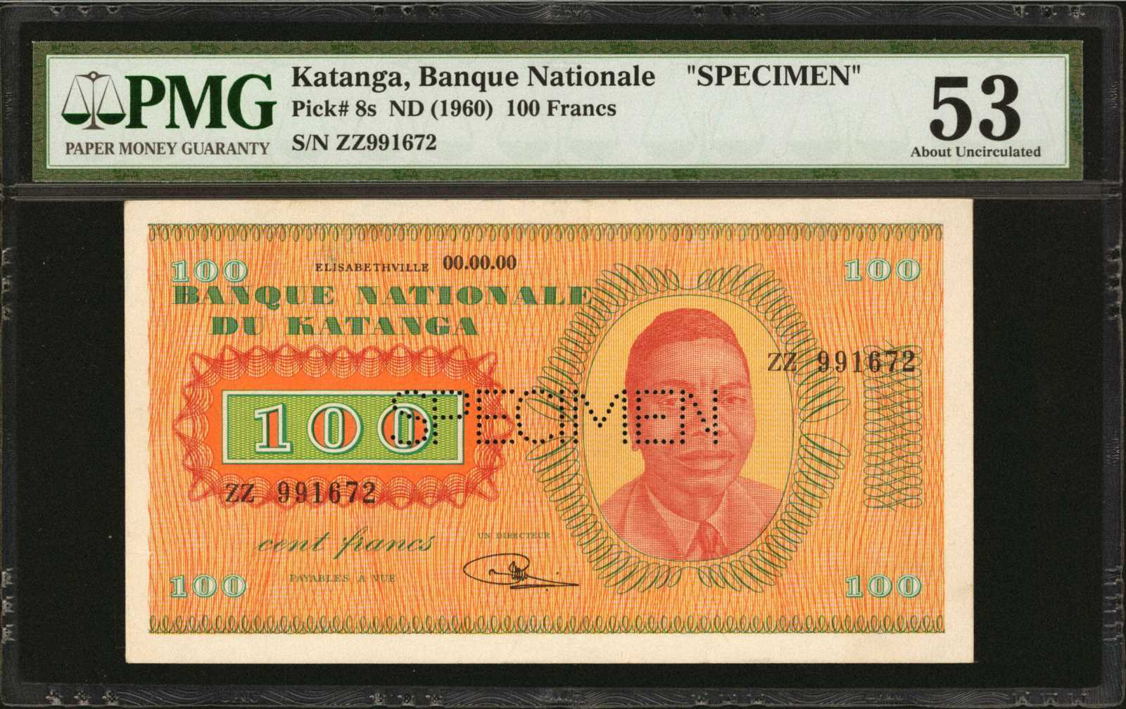 image for: Katanga  20 francs(B202aw)