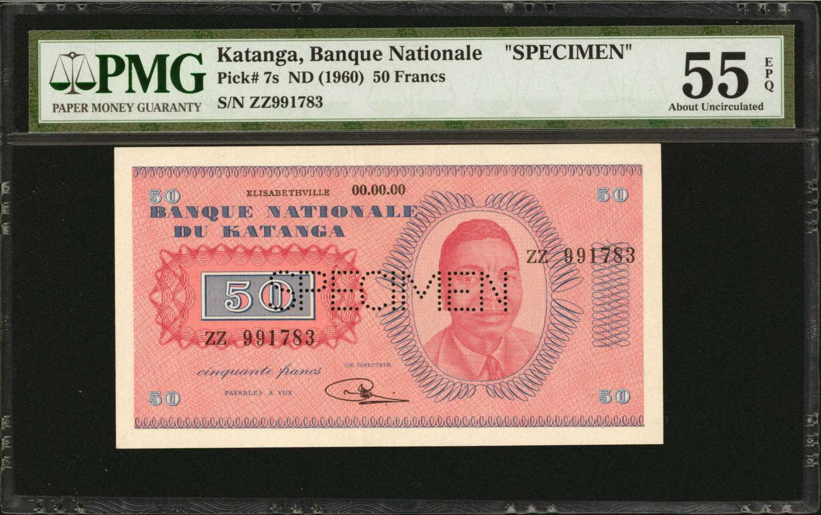 image for: Katanga  50 francs(B205ar2)