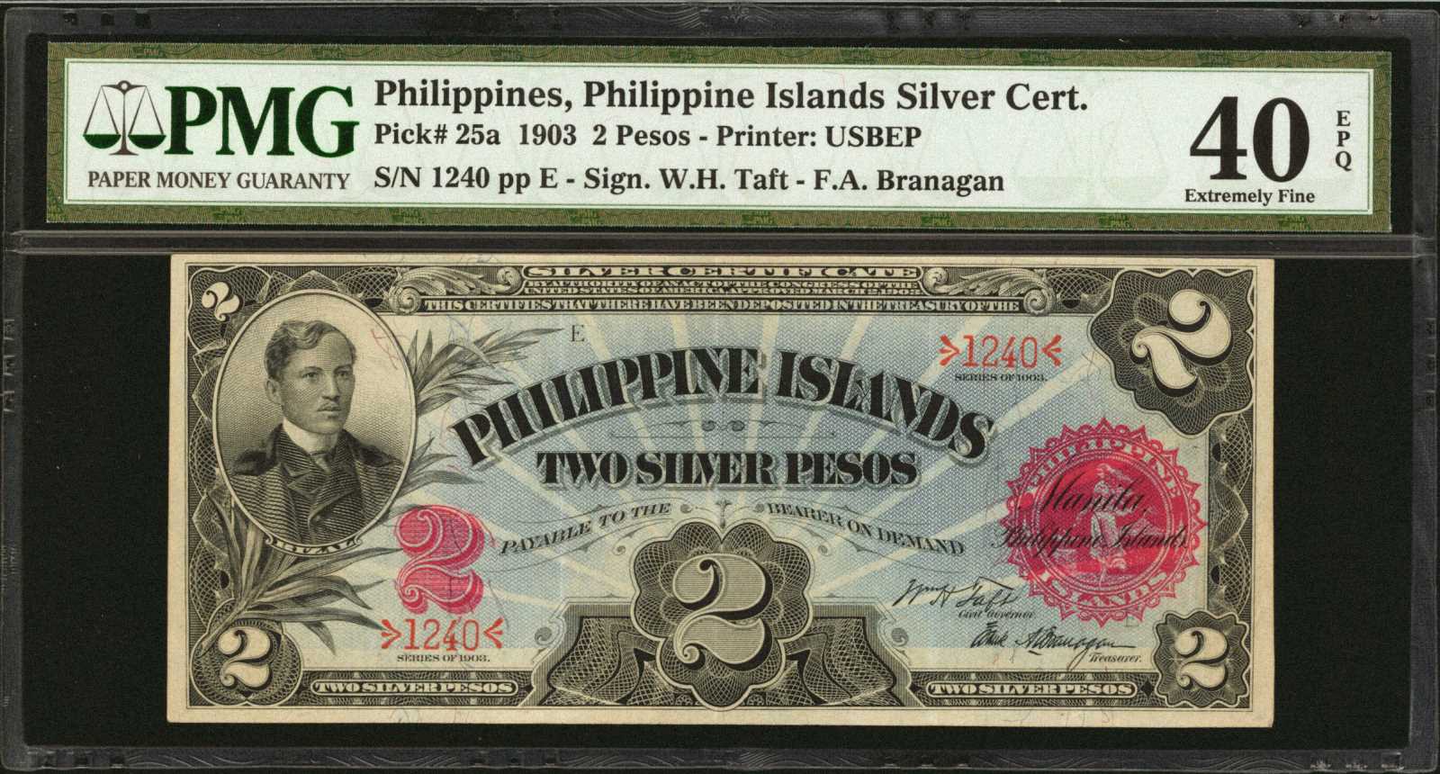 image for: Philippines  2 silver pesos (B501b)