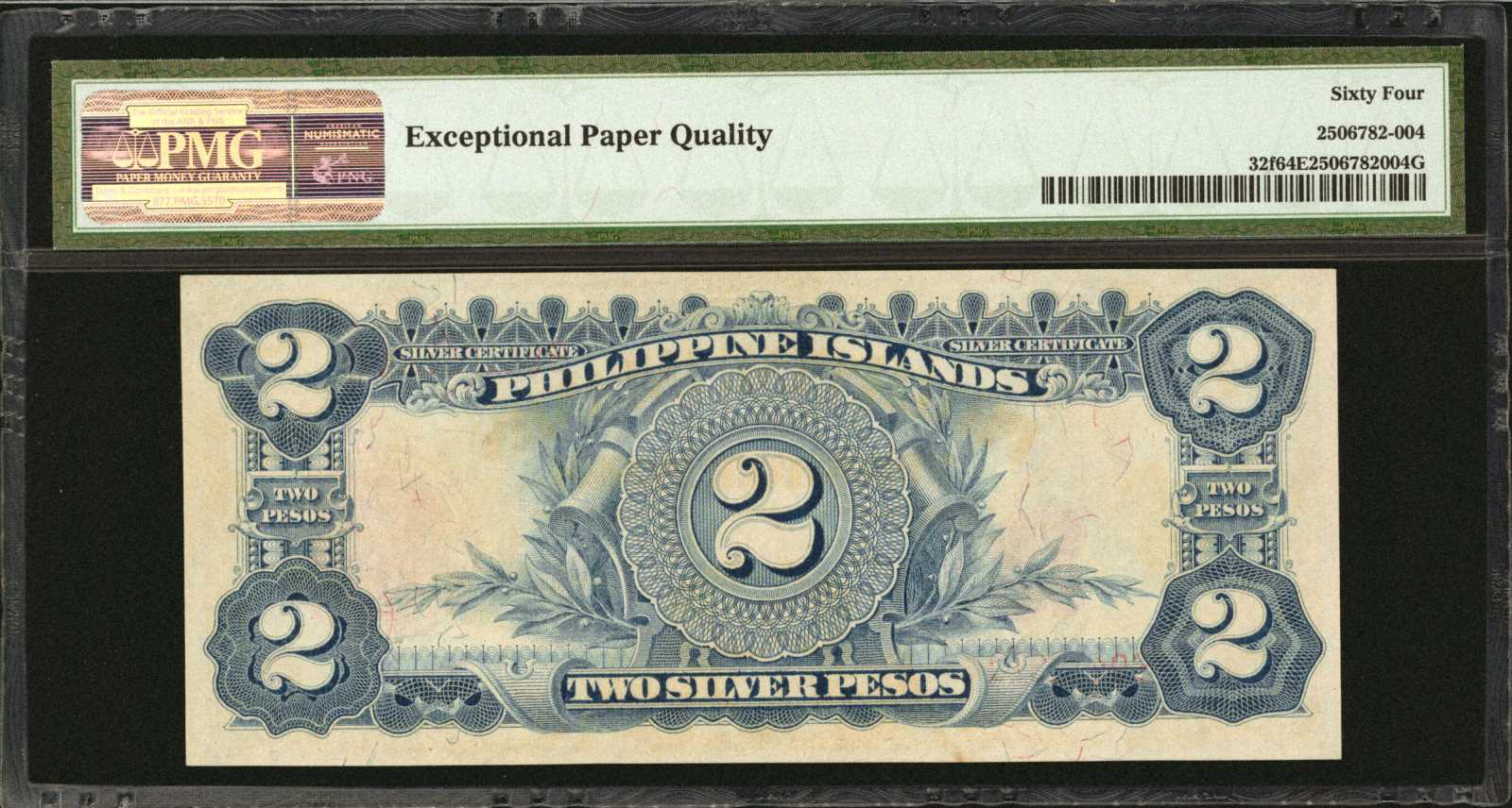 image for: Philippines  2 silver pesos (B509e)