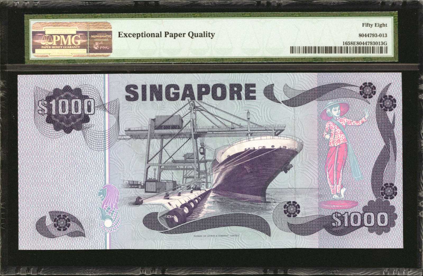 image for: Singapore  1,000 dollars (B117as)