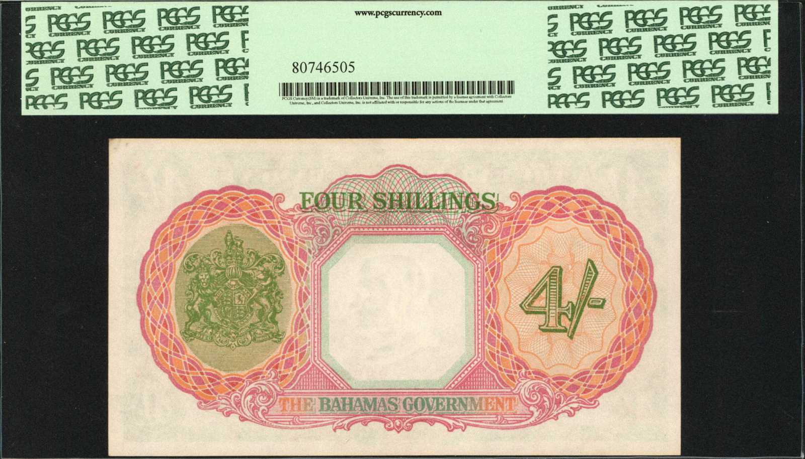 image for: Bahamas  4 shillings(B108b)