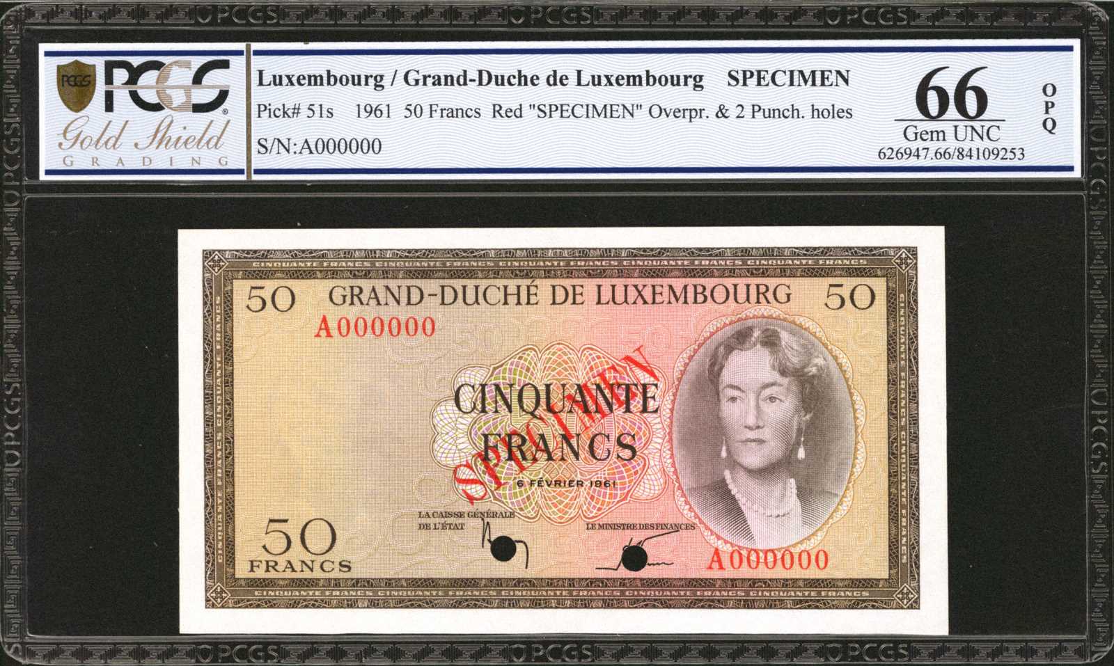 image for: Luxembourg  50 francs (B334a)