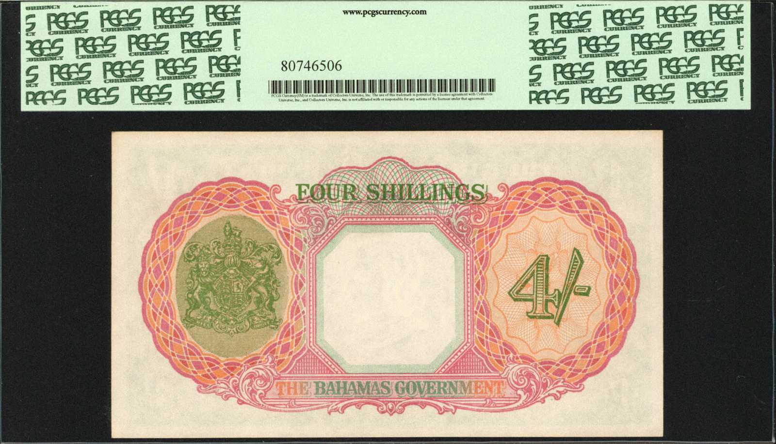 image for: Bahamas  4 shillings(B108as2)