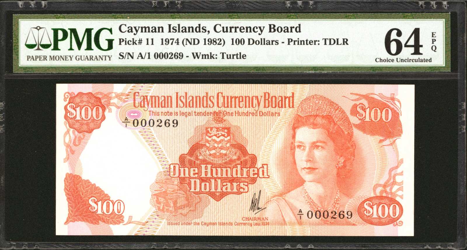 image for: Cayman Islands  100 dollars (B111as1)