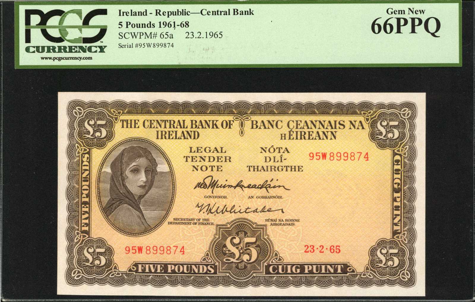 image for: Ireland, Republic of  5 pounds (B210b)