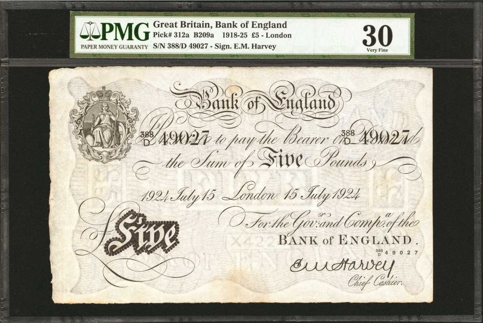 image for: United Kingdom  5 pounds (B161a17)