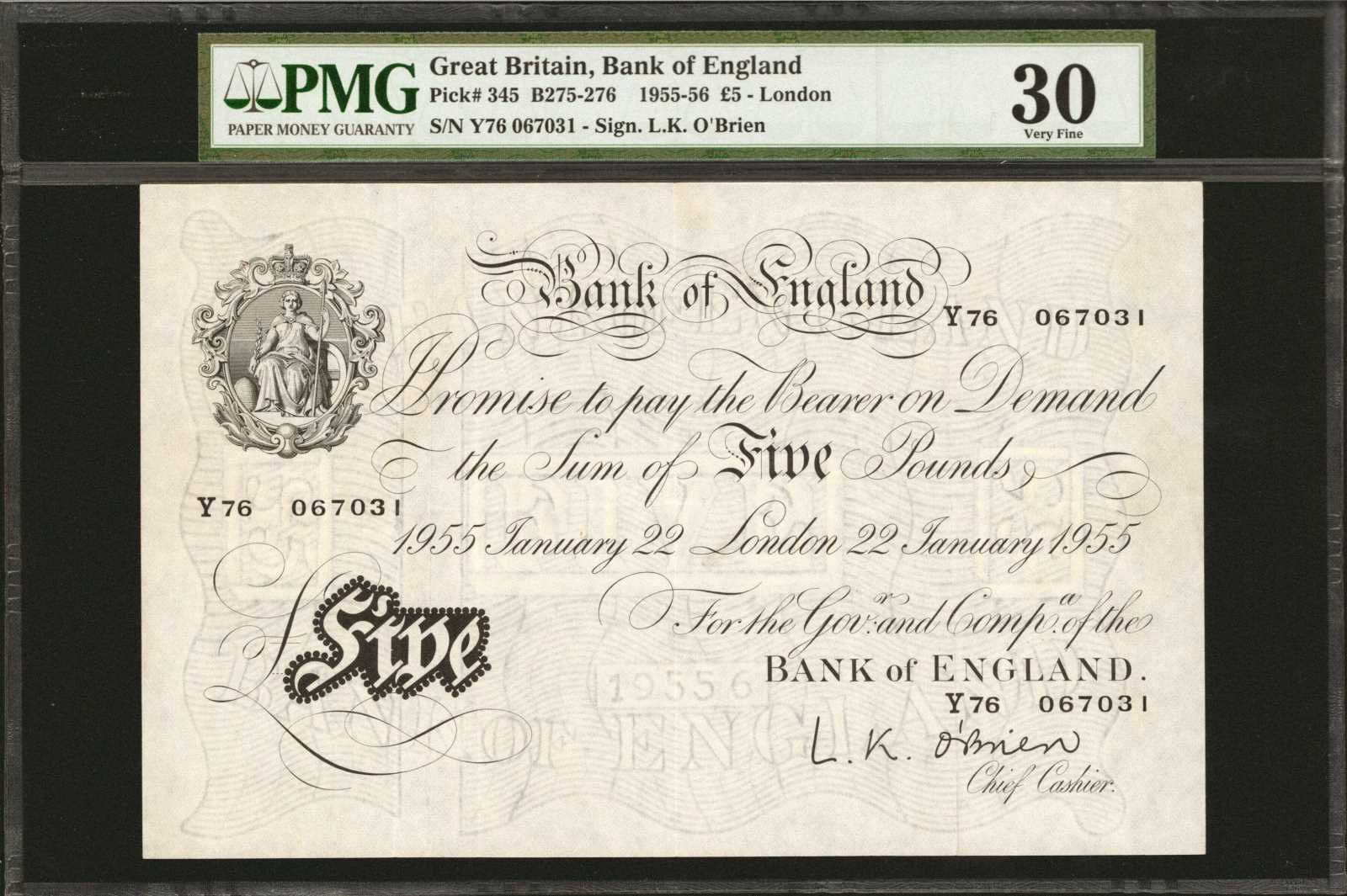 image for: United Kingdom  5 pounds (B177ds)